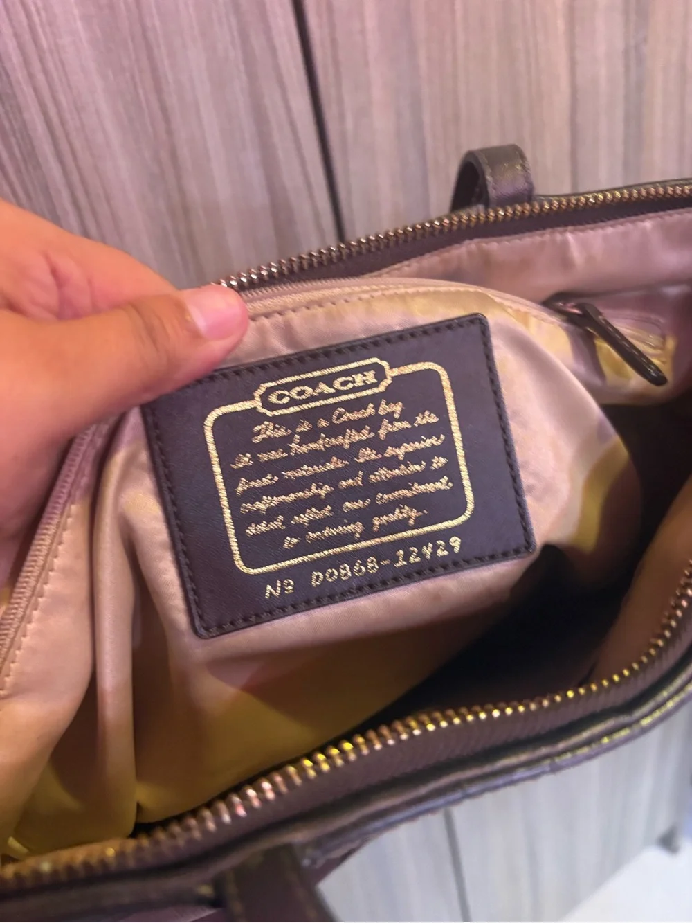 Coach tote deep